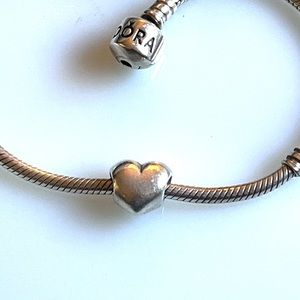 Pandora Retired Big Smooth Heart Charm 790137